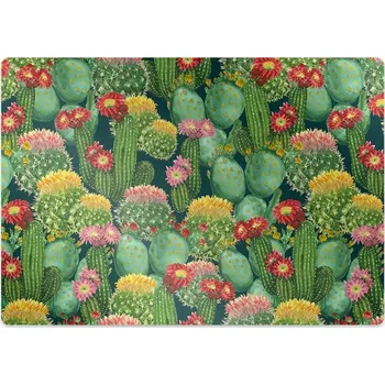Podložka pod nábytek Ochranná podložka pod židli kvetoucí kaktusy