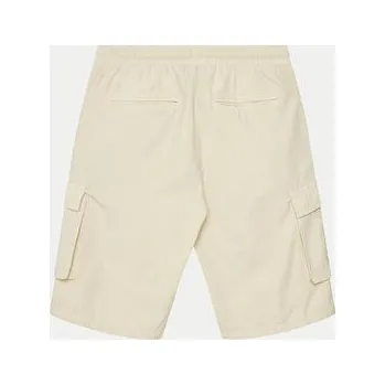 Dámské oblečení Guess Šortky z materiálu L2RD01 D3XN0 Écru Regular Fit 10Y