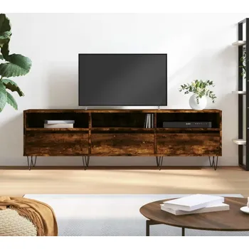 Televizní stolek vidaXL TV skříňka 150 x 30 x 44,5 cm kompozitní dřevo [831279] Barva: kouřový dub