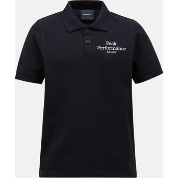 Dívčí oblečení POLOKOŠILE PEAK PERFORMANCE JR ORIGINAL POLO BLACK