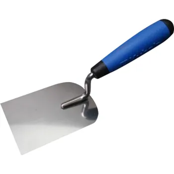 Zednická lžíce KUBALA Vymazávačka nerezová softgrip | 80 mm