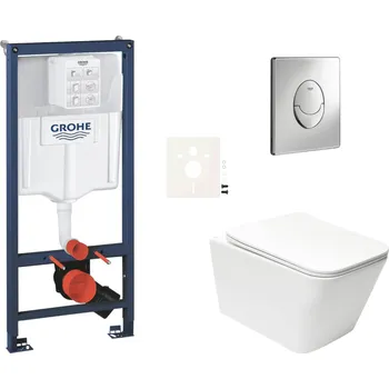 GROHE Závěsný wc set do lehkých stěn / předstěnová montáž SAT Infinitio SIKOGRSIN12SA