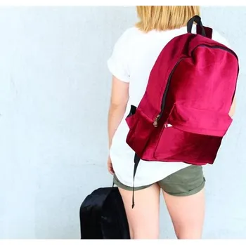 Sportovní batoh Carla Dámský sametový batoh Medja vínová