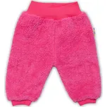 Baby Nellys Kojenecké chlupáčkové tepláčky Cute Bunny - malinové, vel. 74 vel. 74