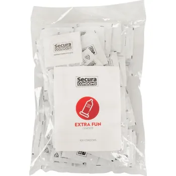Secura Extra Fun – vroubkované kondomy (100 ks)