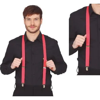 Karnevalový doplněk Korálově růžové kšandy - univerzální