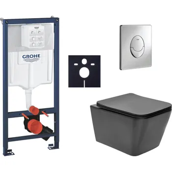 GROHE Závěsný wc set do lehkých stěn / předstěnová montáž SAT Infinitio SIKOGRSIN12BSA