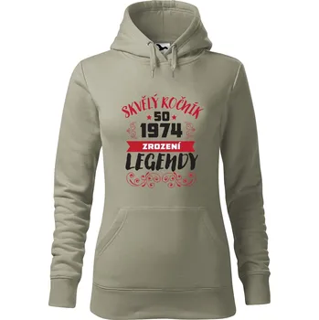 Pánská mikina Dámská mikina Zrození legendy Velikost (žena): L, Vyberte barvu: Světlá khaki