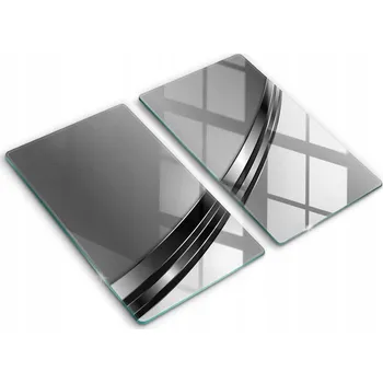 Obraz Tvrzené skleněné kuchyňské desky s grafikou 2x30x52 cm Kovová abstrakce