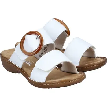 Dámské pantofle Rieker 60894-80 bílá, vel. 38