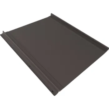 plechová krytina BELPROFILE Krytina Click Flat SandShape tmavá hnědá