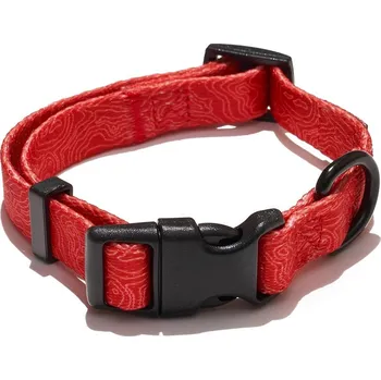 Obojek pro psa Explorer dog Obojek Vrstevnice Červená S - 24-36x1,5 cm