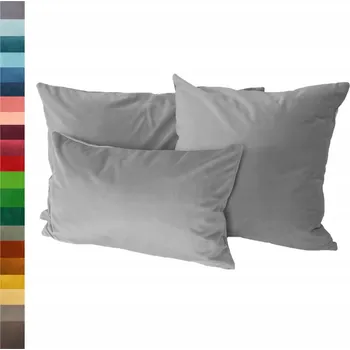 Polštář Dekorační Polštář ze sametu Šedá 50x30cm