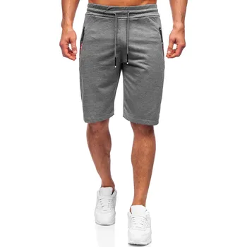 Pánská móda Grafitové pánské teplákové kraťasy Bolf JX511 - 2XL