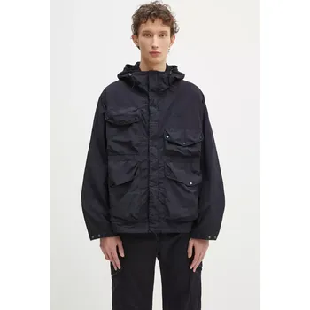 Bunda C.P. Company tmavomodrá barva, přechodná, oversize, 18CMOW050A005991G, XL, 59X