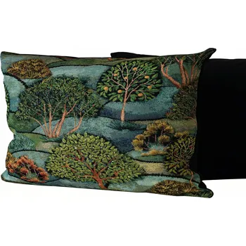 Polštář Polštář modro-zelený 40x60 cm s povlak gobelín