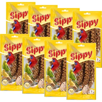 Pro ptáka Akinu Senegalské proso v klasech doplňkové krmivo pro ptáky a hlodavce 8 x 100 g