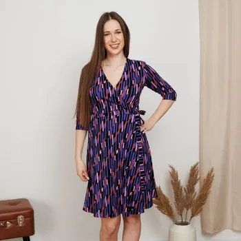 Dámské šaty Fialové zavinovací šaty Velikost: M