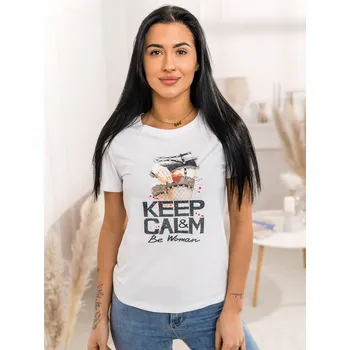 Bílé dámské tričko s potiskem Bolf 95T2502 - S