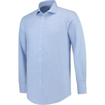 Pánská košile MALFINI, a.s. Pánská košile s dlouhým rukávem Fitted Shirt blue Barva: blue, Velikost: 37