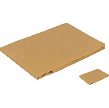 Prostěradlo PROSTĚRADLO BAVLNA SATÉN 100% 160x210CM BÉŽOVÉ BEZ GUMY