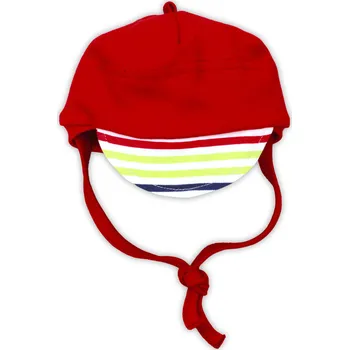 Kojenecké oblečení Čepička NICOL MAGIC TRAIN - červená, vel. 56