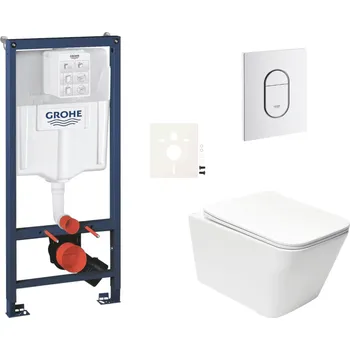 GROHE Závěsný wc set do lehkých stěn / předstěnová montáž SAT Infinitio SIKOGRSIN12ASH0