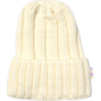 Čepice Baby Nellys Zimní nadčasová čepice Mom and Baby, smetanová