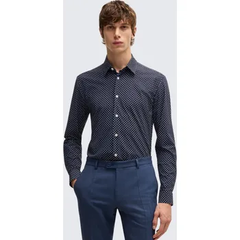 Pánská košile Pánská košile BOSS Black P-ROAN-kent-C1233 50533552 modrá Velikost: 3XL