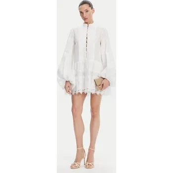 Dámské šaty Bardot Letní šaty Antonia Lace Trim 59849DB Bílá Relaxed Fit 12