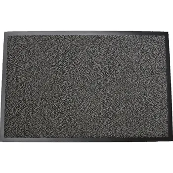 Rohožka Vstupní rohožka 90x150 cm Šedo-černá, ke dveřím, pogumovaná.