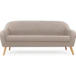 Béžová 3místná pohovka CORANTI VELVET