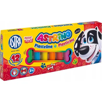 Modelovací hmota PLASTELÍNA pro DĚTI sada 12 BAREV Astra školní MODELÍNA měkká