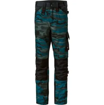 Pánské kalhoty RIMECK | Vertex Camo - camouflage petrol / 48 / 48 / modrá