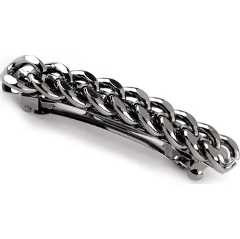 Francouzská spona do vlasů řetěz Varianta: 3 šedá ocelová, Balení: 1 ks