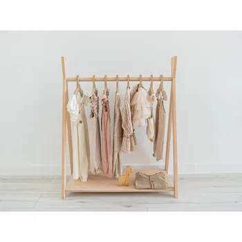 police Woodisio Věšák TEEPEE Variant: Mini, Barva: Transparentní matný lak