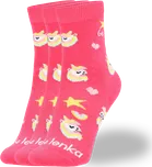 BeLenka Dětské barefootové ponožky Be Lenka Kids - Crew - Unicorn - BubleGum Pink - 3 pack 27-30