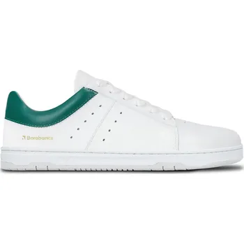 Dámská obuv Barefoot tenisky Barebarics Enigma - White & Dark Green 46, Vnitřní délka boty: 29,9 cm, Vnitřní šířka boty: 10,7 cm