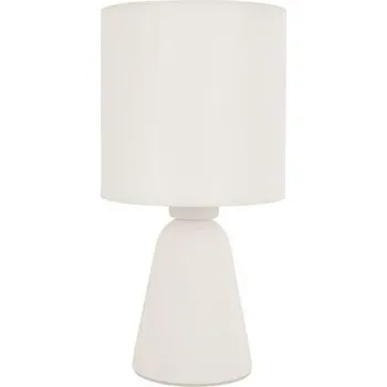 Lampička NOVA LUCE stolní lampa ZERO bílá sádra a bílé stínidlo E14 1x5W 230V IP20 bez žárovky 9577162