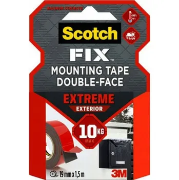 Lepicí páska Oboustranná lepicí páska Scotch pro venkovní použití, montážní páska 19 mm x 1,5 m