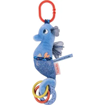 plyšák Moulin Roty Hrací závěsný kroužek Mořský koník