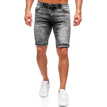 Oblečení a móda Černé pánské džínové kraťasy Bolf TF188 - 29/S