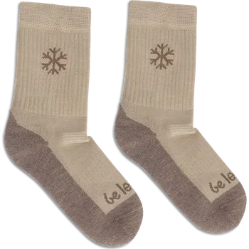 BeLenka Dětské barefootové ponožky Be Lenka Kids - Crew - Merino Wool - Beige 27-30