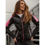 Černá dámská prošívaná přechodová bunda s kapucí Bolf KSW4007A - S