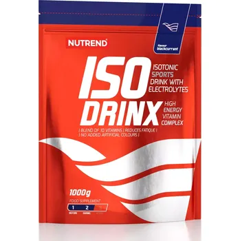 Iontový nápoj NUTREND Isodrinx, sáček, 1000 g černý rybíz