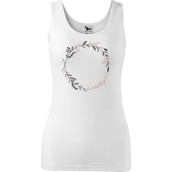 Dámské tílko s potiskem Svědkyně kruh Velikost: M, Barva: Bílá