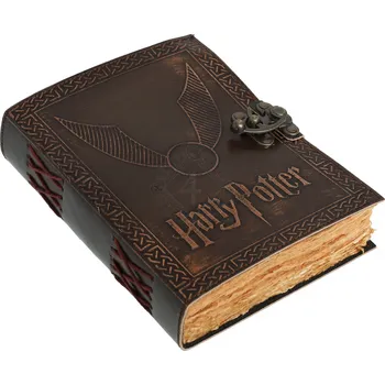 Karnevalový kostým Leather Journals Kožený ručně vázaný zápisník Harry Potter - Zlatonka a Fénix