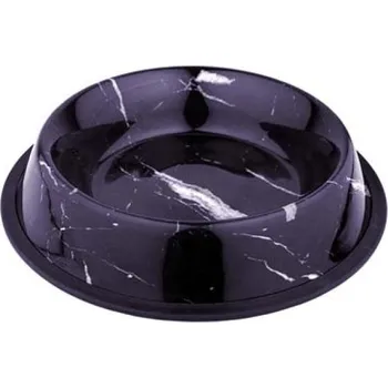 Miska pro psa Duvo+ Protiskluzová nerezová miska s mramorovým vzorem 2100ml 32,3x32,3x6,1cm XL