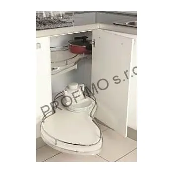 Odpadkový koš Rohový výsuvný koš ledvinový,Levý (Rohový výsuvný koš ledvinový,Levý)