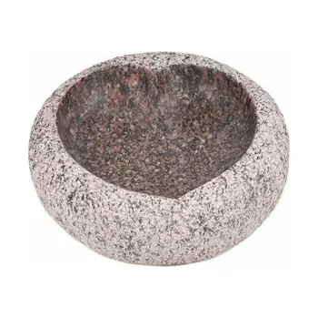 Zahradní dekorace Kamenné napajedlo srdce 25 cm